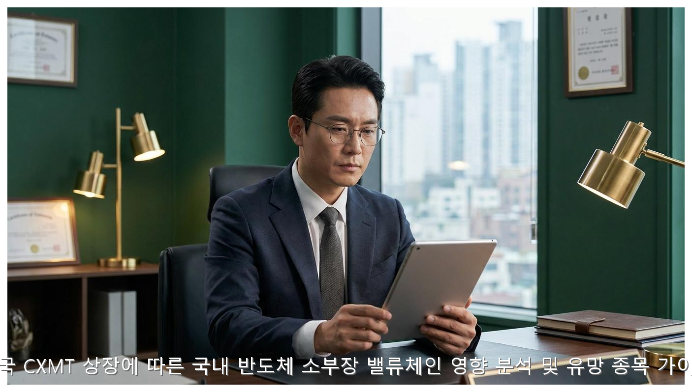중국 CXMT 상장에 따른 국내 반도체 소부장 밸류체인 영향 분석 및 유망 종목 가이드 핵심 안내 및 분석 인포그래픽 (5)