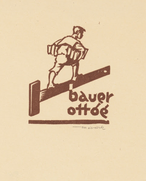 Ex libris van Ottóé Bauer 1933