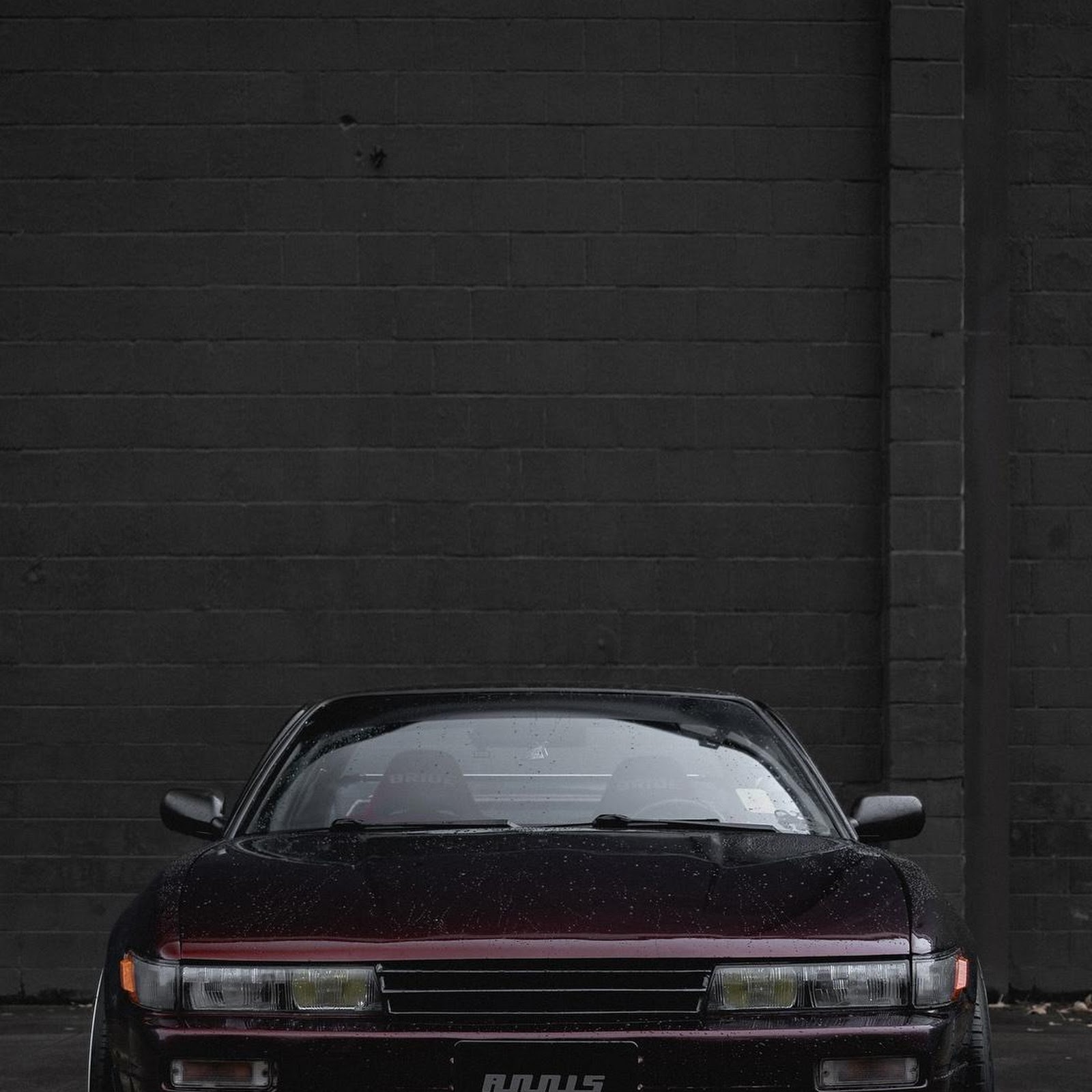 Download Dark Red Nissan Silvia S13 Full HD iPhone