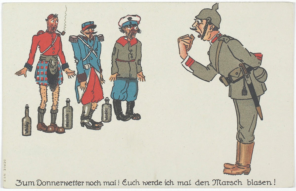 Zum Donnerwetter noch mal Euch werde ich mal den Marsch blasen 1914