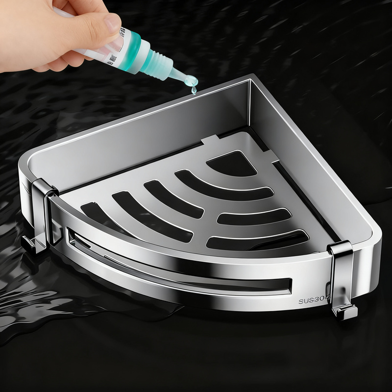 Stainless Steel Corner Basket for Bathroom and Shower