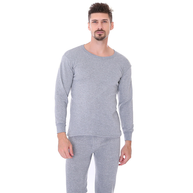Men's Thermal Underwear Set, Lined, Round Neck