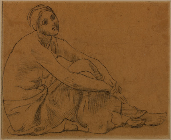 Femme assise à terre 1882