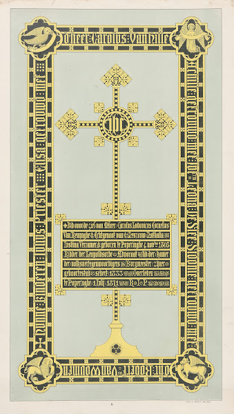 Grave plate of Charles Louis Van Renynghe 1871
