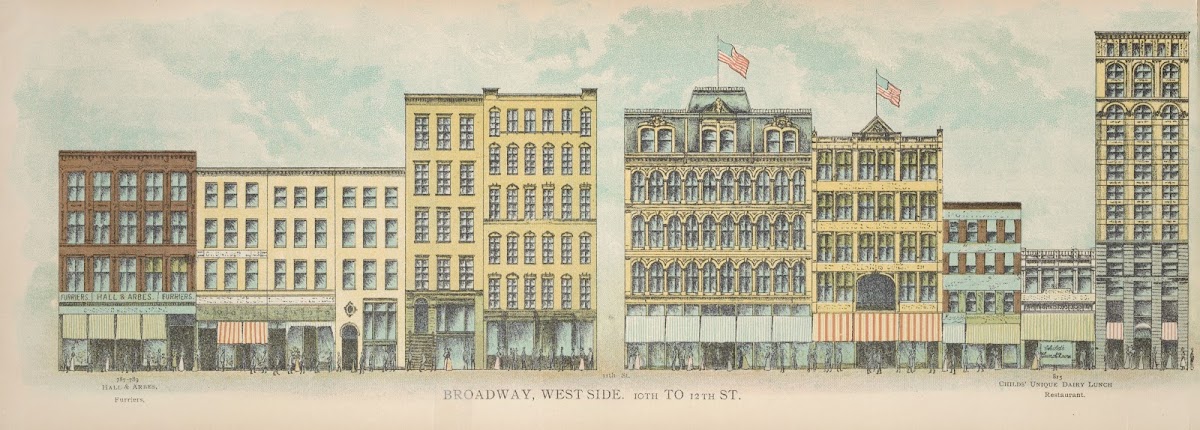 Broadway West Side 10th to 12th St 1899