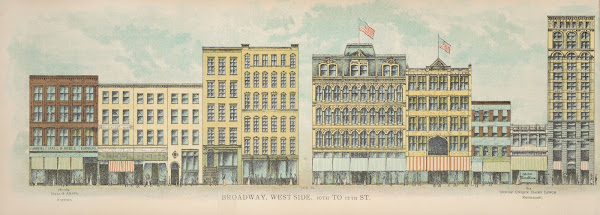 Broadway West Side 10th to 12th St 1899
