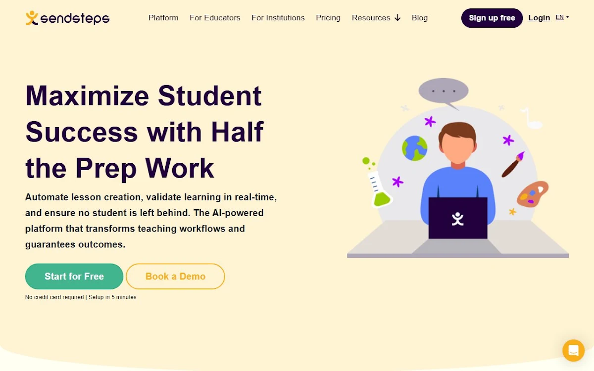 Captura de Sendsteps.ai: First AI Presentation Tool