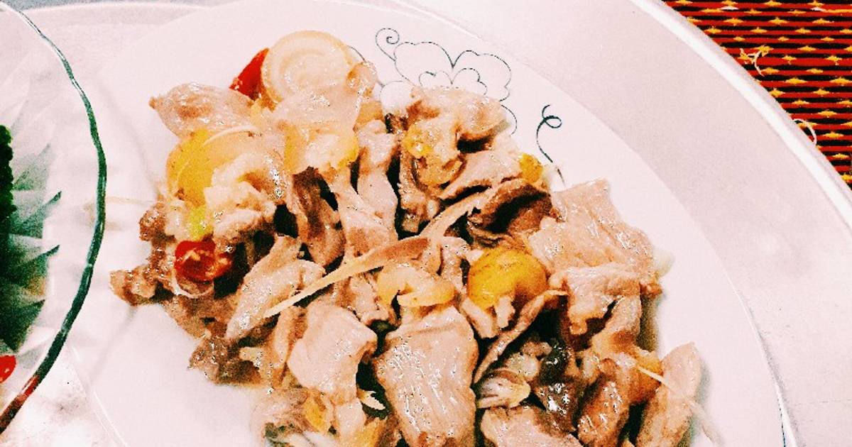 Thịt bê xào sả ớt