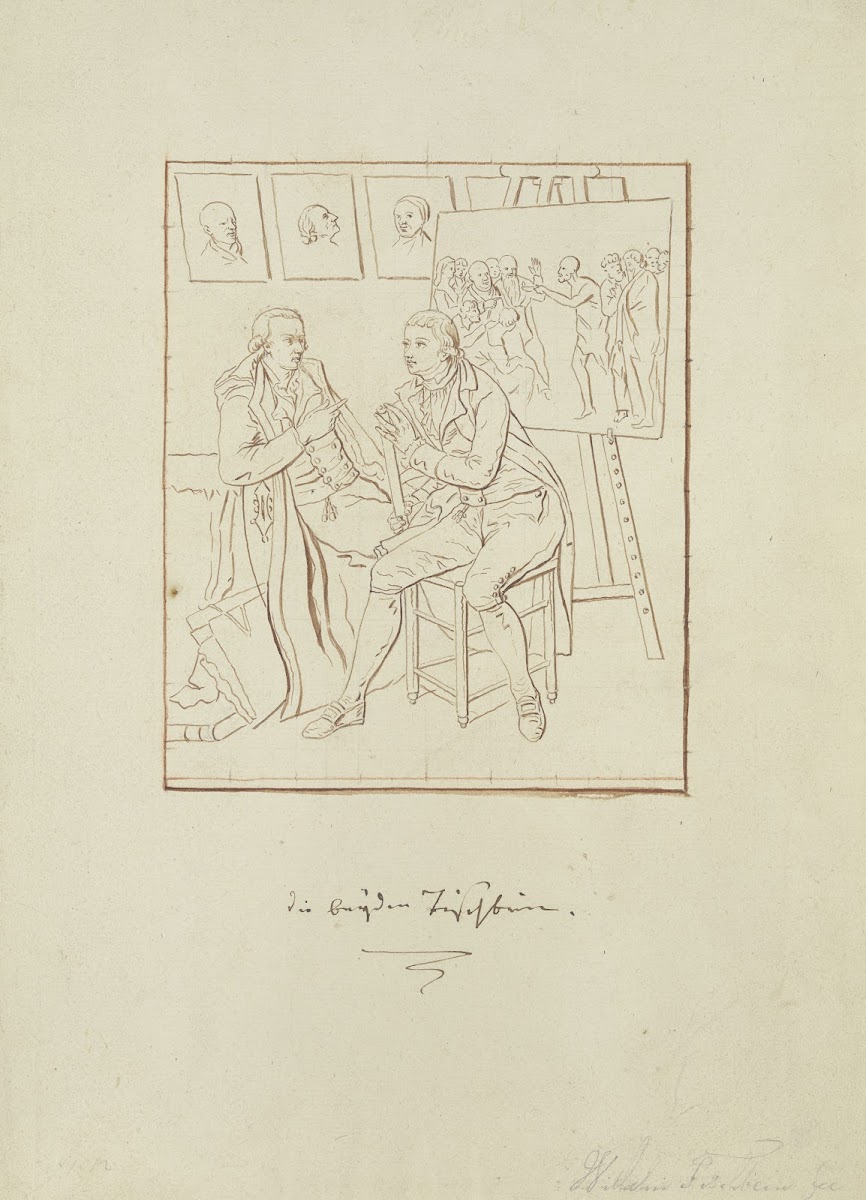 Einer den anderen gemalt Der Künstler mit seinem Bruder Heinrich Jacob Tischbein