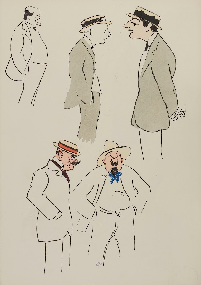 cinq personnages dont Letellier 1913