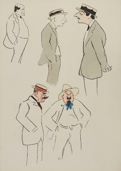 cinq personnages dont Letellier 1913
