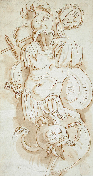 Design for a Trophy of Roman Arms circa 1780 1790