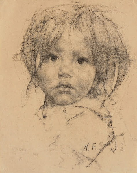 Indian Girl with Bangs 20th century