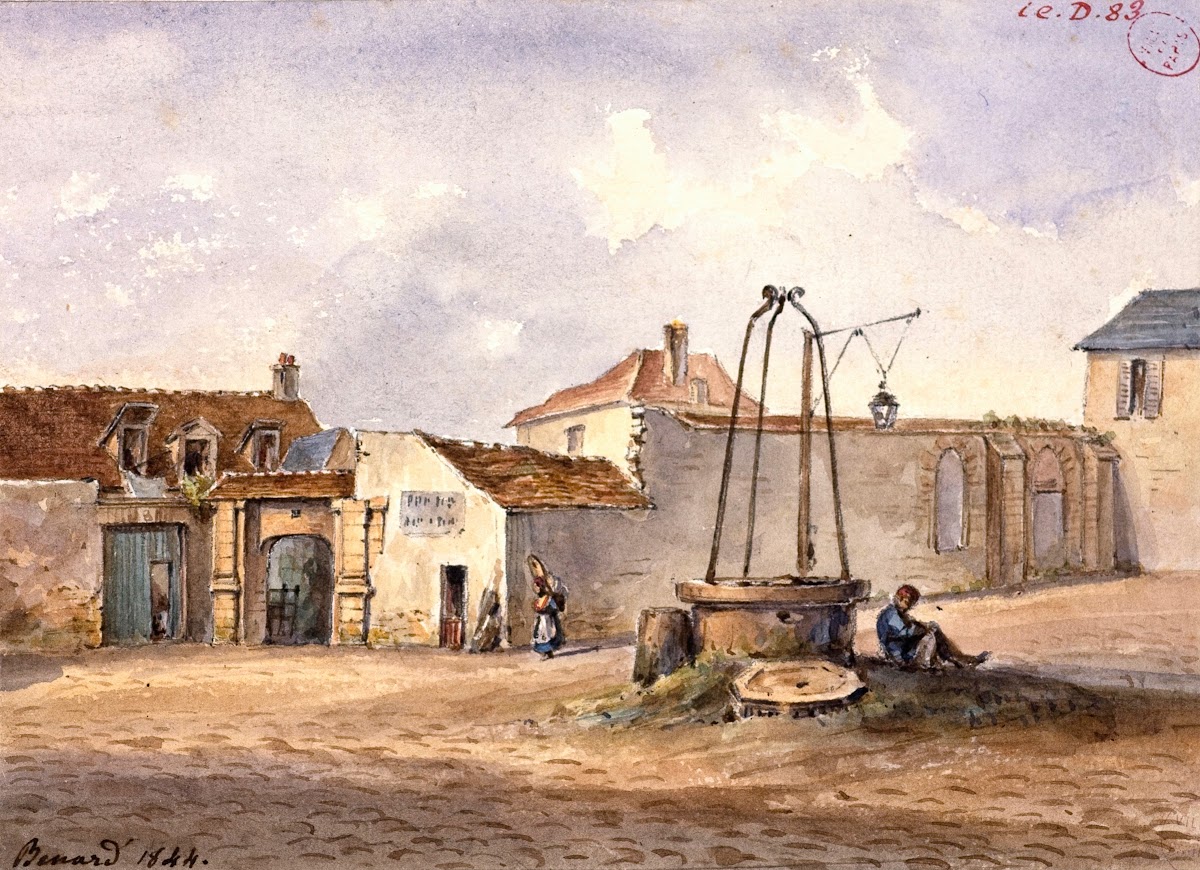 Restes de léglise Saint Martin place de la collégiale faubourg Saint Marcel 1844