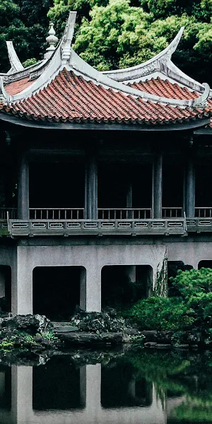 Japanese Garden, Temple, Pavilion, Asia 2K Wallpaper Background