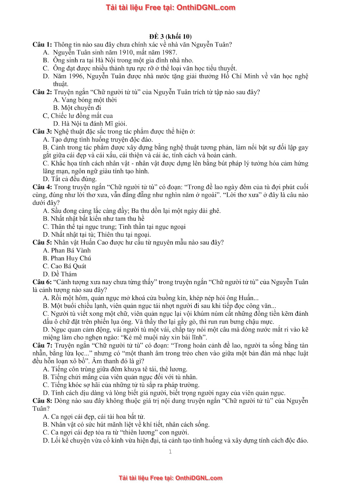 39 Đề ôn HSA - ĐỊnh tính