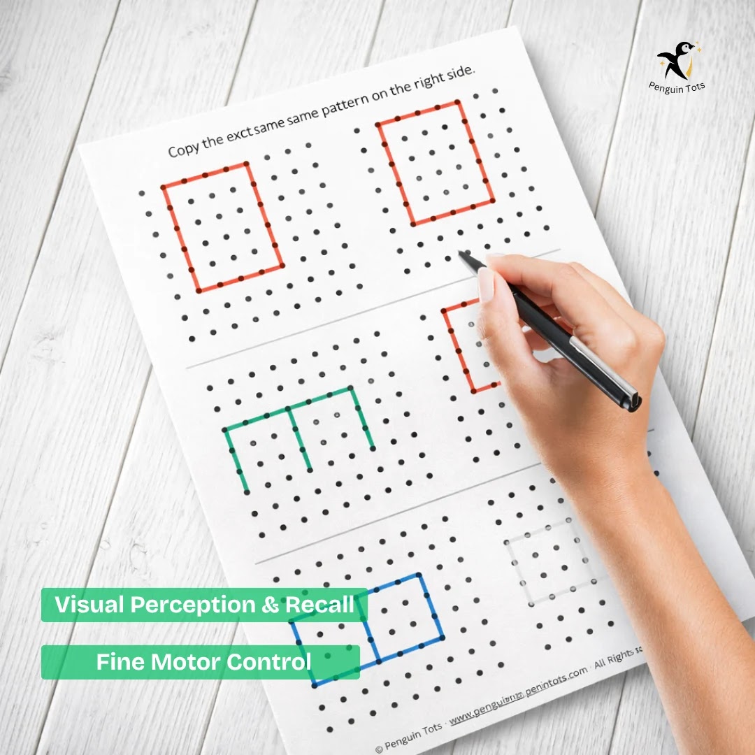 Dot Pattern Replication Activity | Visual Memory, Spatial Reasoning & Pattern Recognition