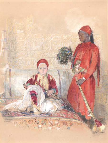 Iskander Bey and his Servant ca 1848