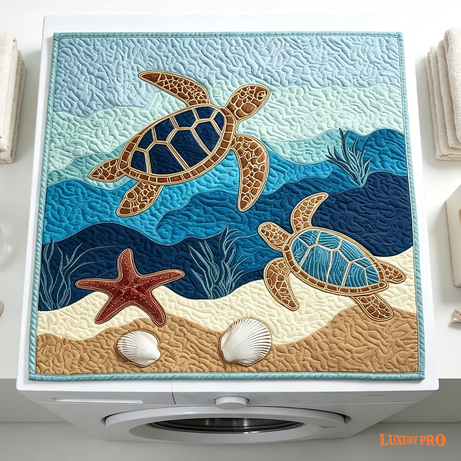 Free-Stitch Washing Machine Cover [Colored Edge]