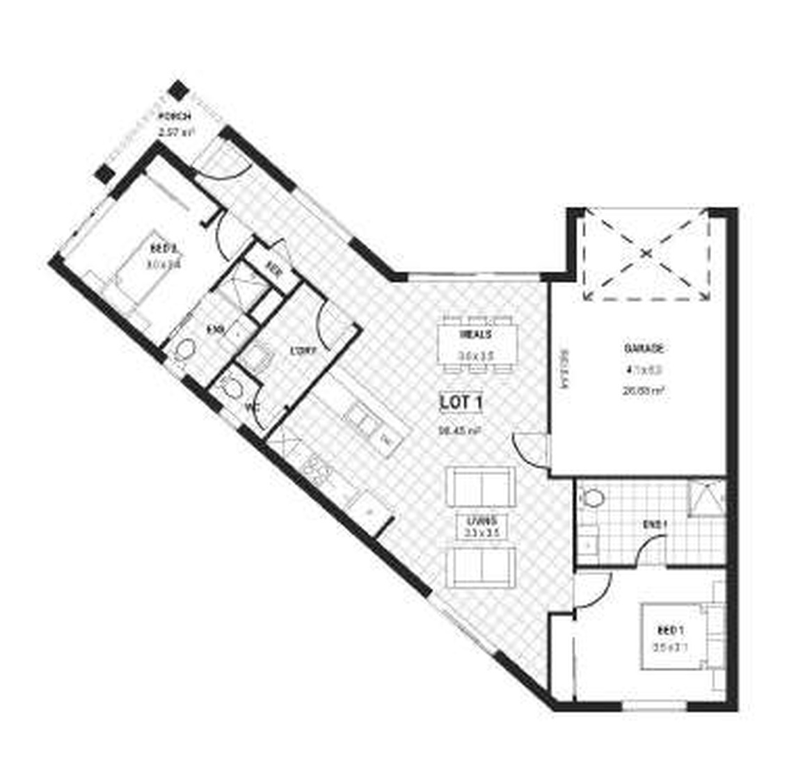 town house/unit Investment Property in Darley, VIC (3.66% Yield) | Aus Investment Properties - Floor Plan 1