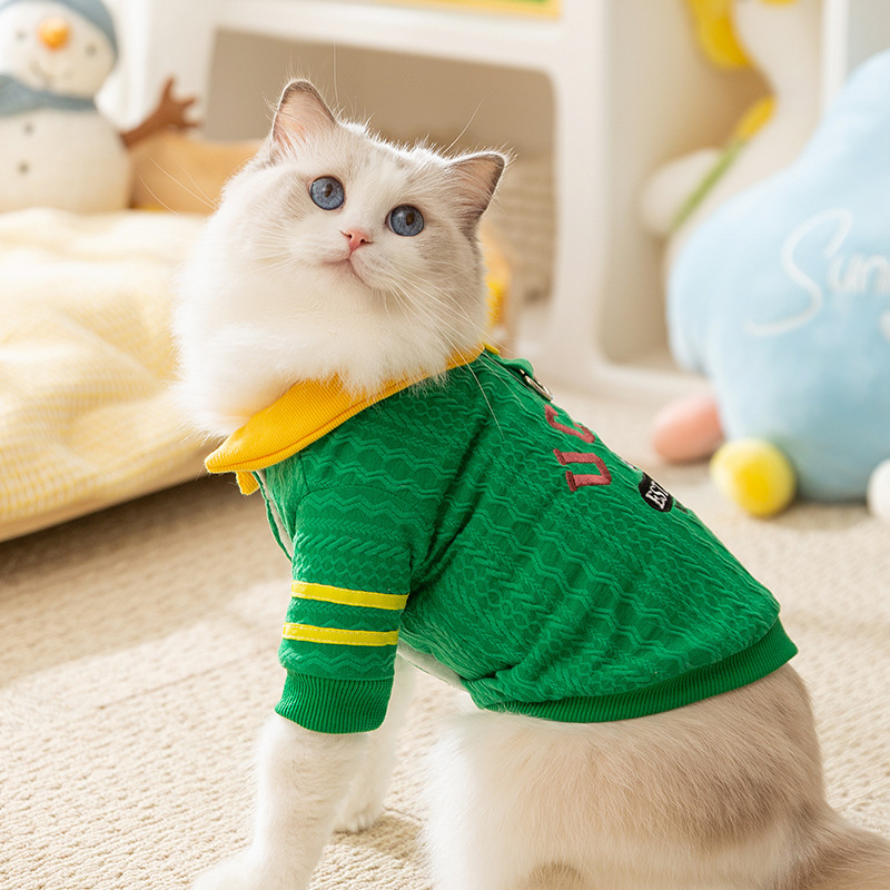 Knitted sweater for cats and small dogs