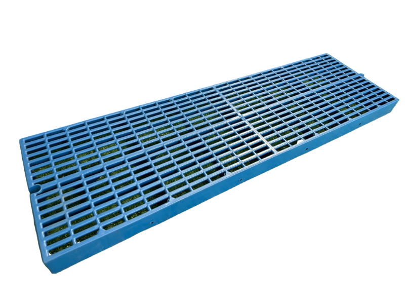 ตะแกรงพลาสติก สีน้ำเงิน ขนาดกว้าง 30 cm. ยาว 1 ม. ตะแกรงพลาสติกระบายน้ำ Plastic Grating