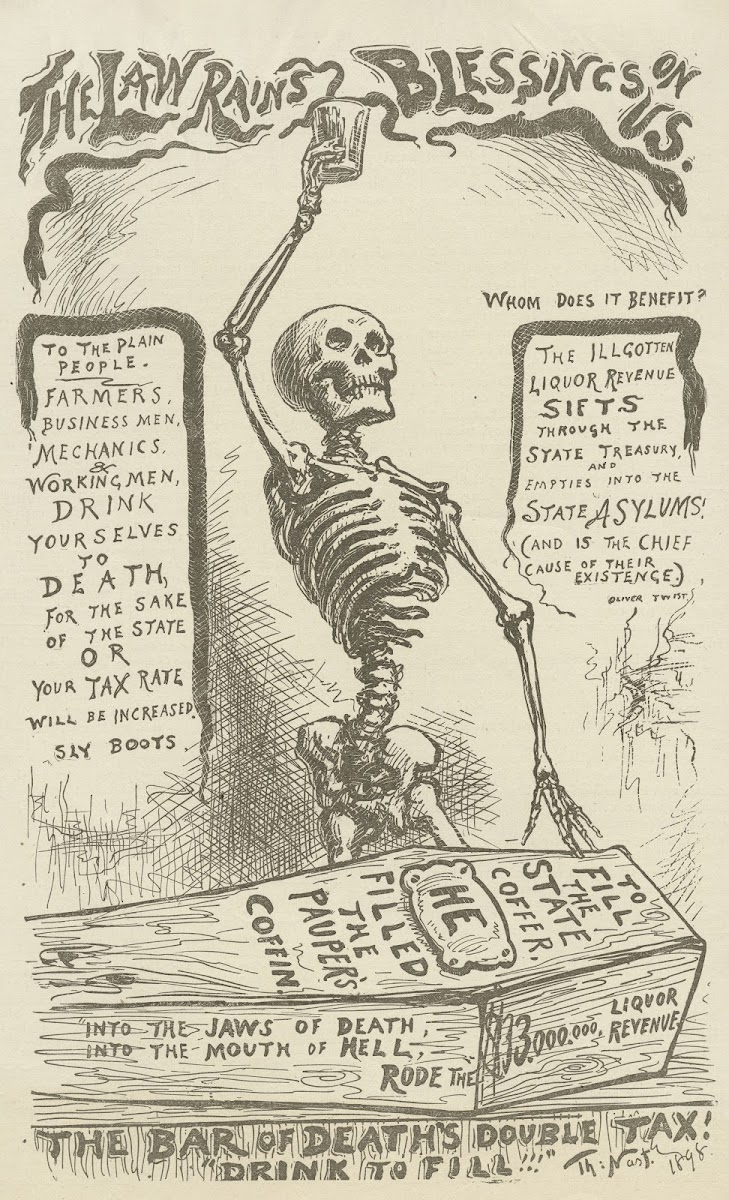 The bar of deaths double tax Drink to fill 1898