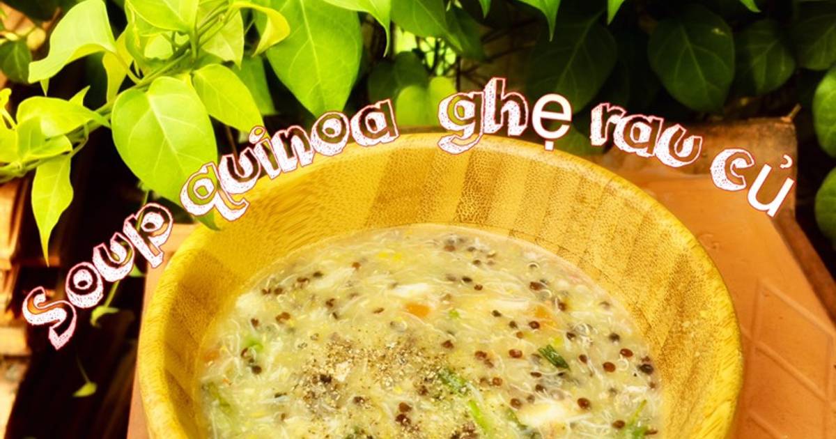 Soup quinoa ghẹ rau củ