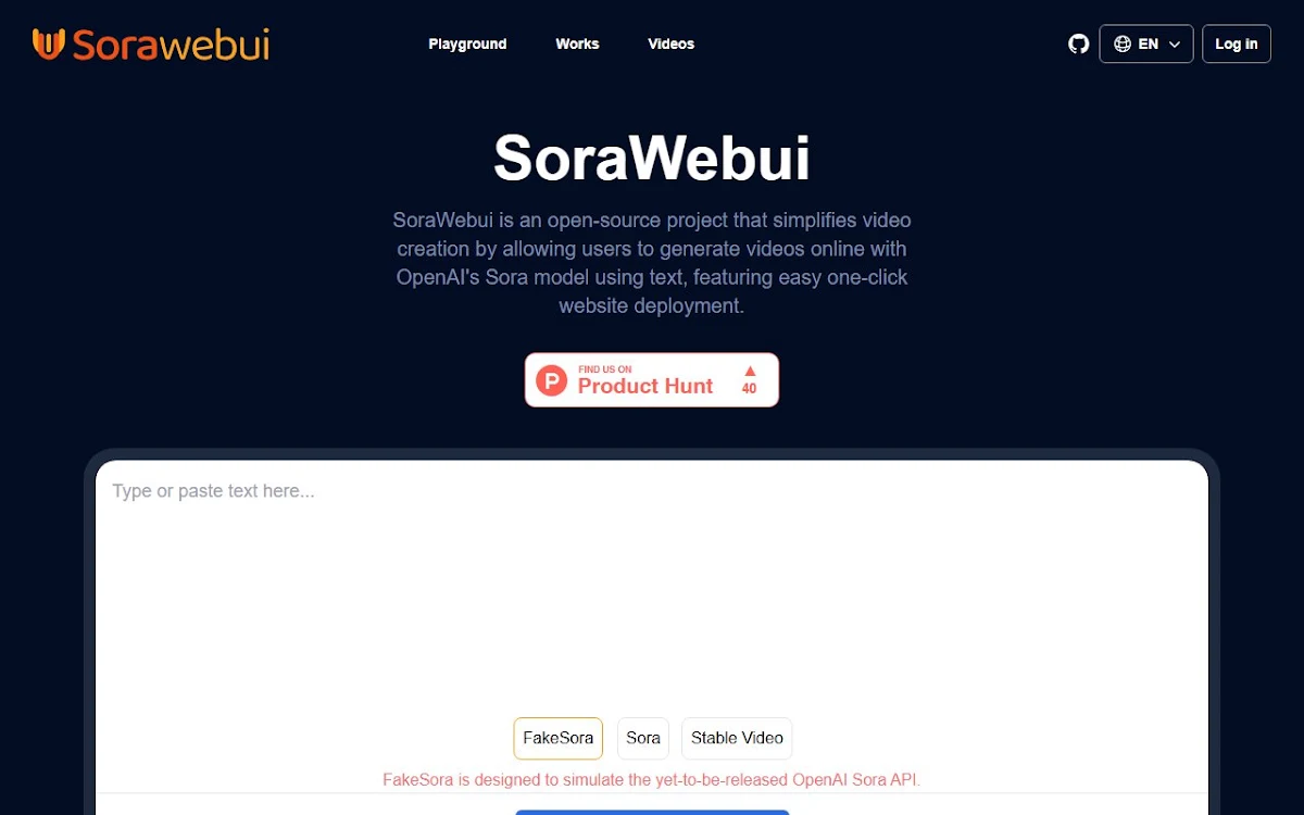 Captura de SoraWebui