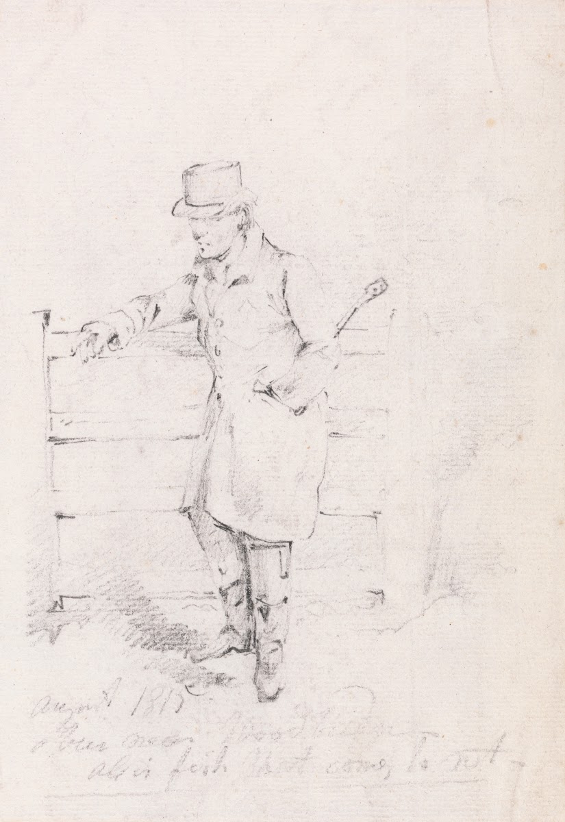 Man Leaning on a Fence 1815