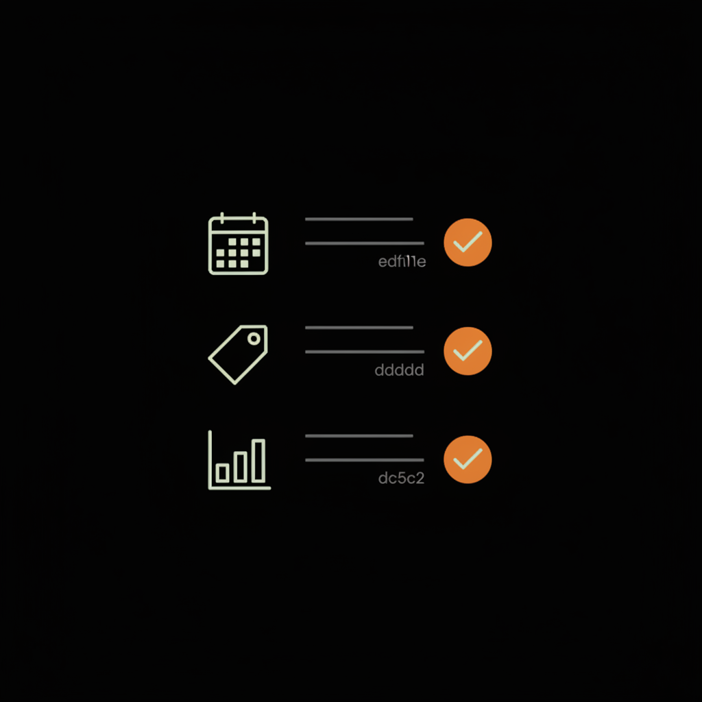 Minimal 2D vector weekly checklist infographic with calendar, tag, and analytics icons on a black background in Social Success Hub brand colors — how do you avoid being shadowbanned