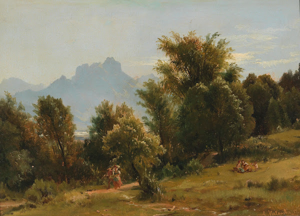 Scene with Trees near Brannenberg Bavaria