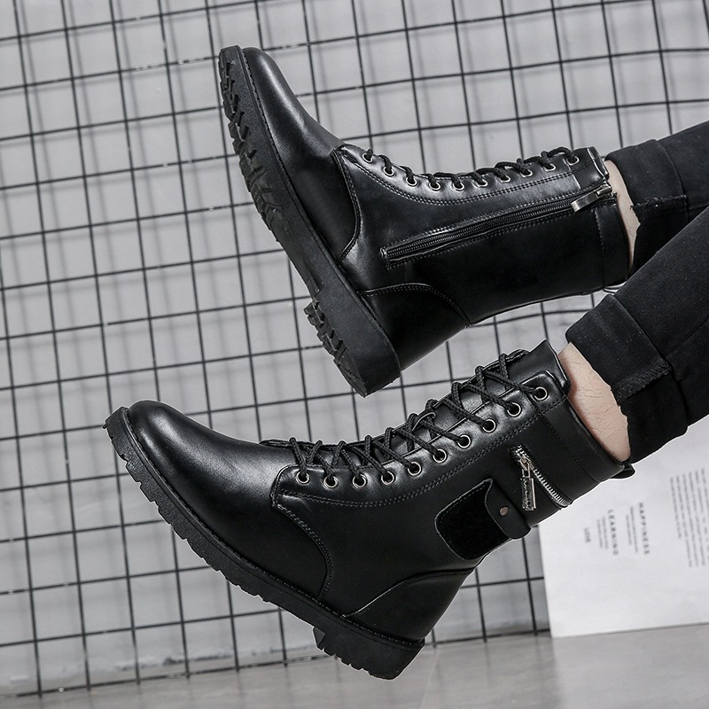 Modische Herren-Stiefel, gefüttert