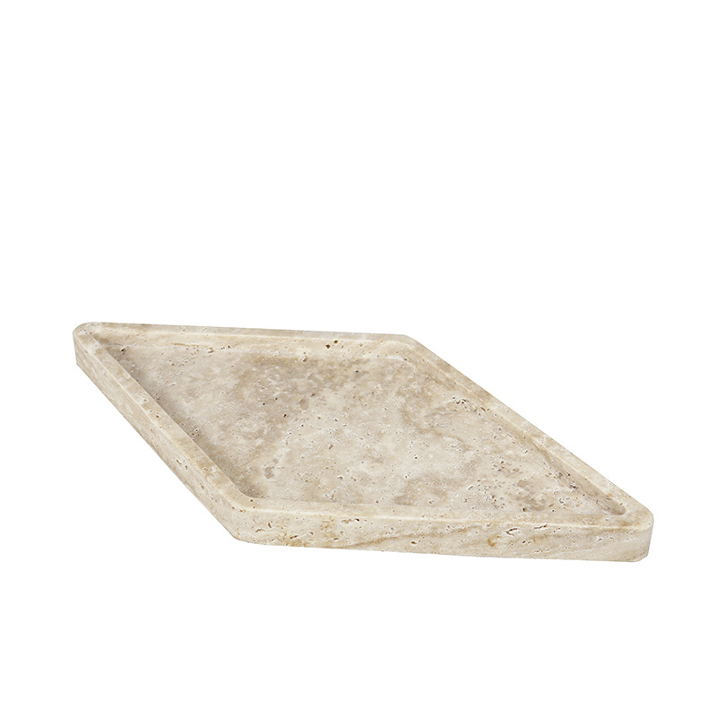 Marble tray, natural stone, modern