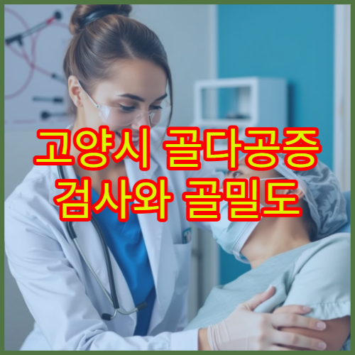 고양시 골다공증 검사와 골밀도 측정 및 치료 가능한 병원 정보