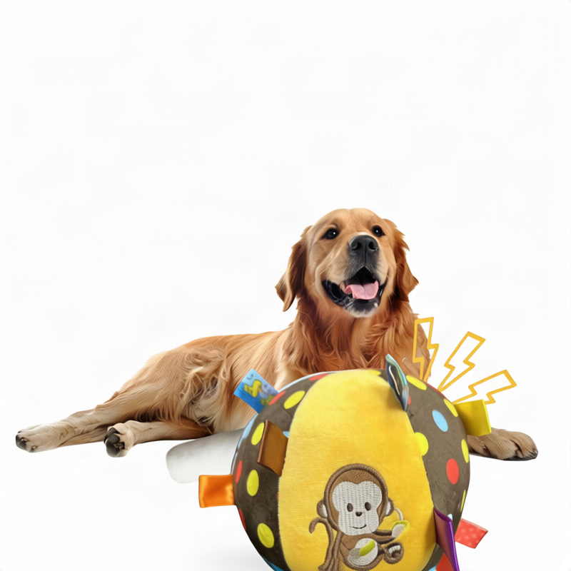 Gummi-Spielball für Hunde mit Schwanz
