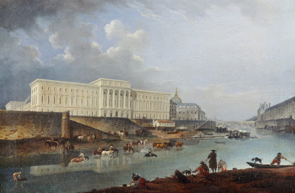 LHôtel de la Monnaie le quai de Conti et la Seine vus de la pointe de la Cité 17