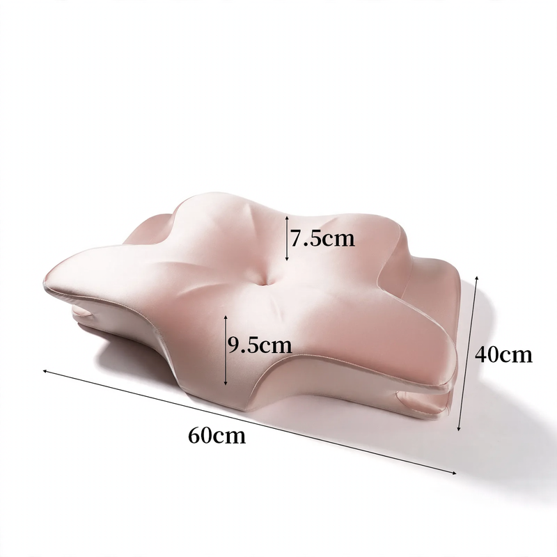 Butterfly-shaped memory foam neck support pillow