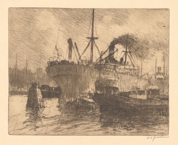 Afgemeerde schepen in de haven van Rotterdam 1888 1934