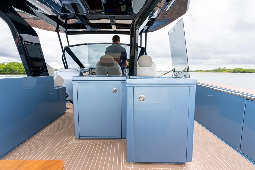 Yacht underway