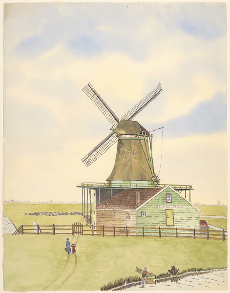 molens pelmolen De Rosbaaijer Oostzijderveld 1930 1940