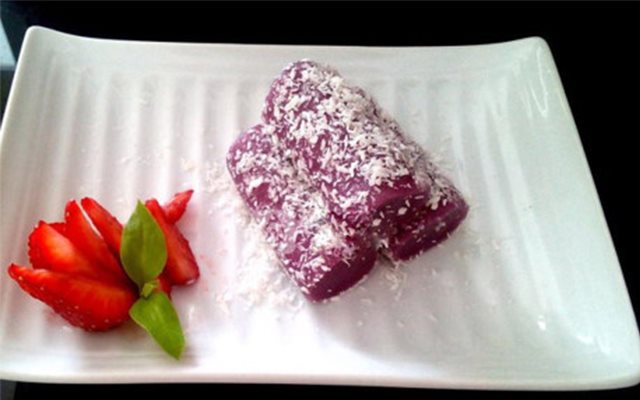Bánh Dẻo Khoai Lang Tím Phủ Dừa