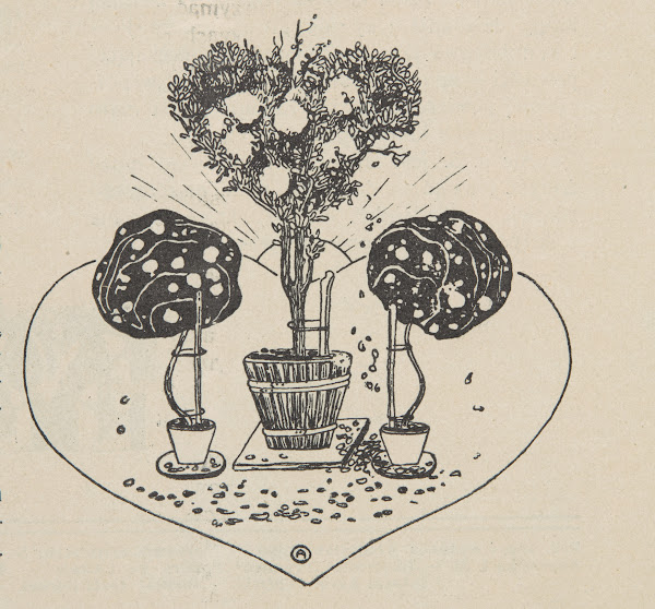 Composition of potted shrubs 1904