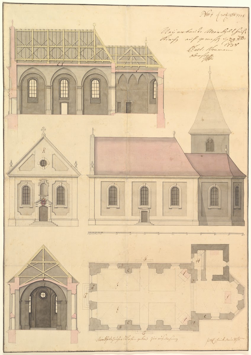Design For The Parish Church Of Merkershausen 1738