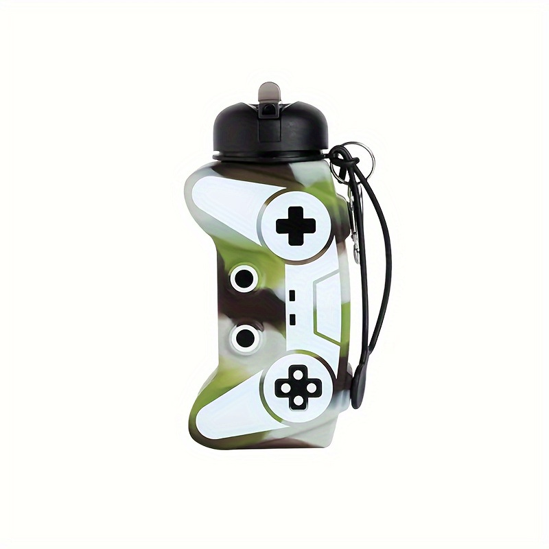 Foldable Silicone Water Bottle with Game Design 600 ml