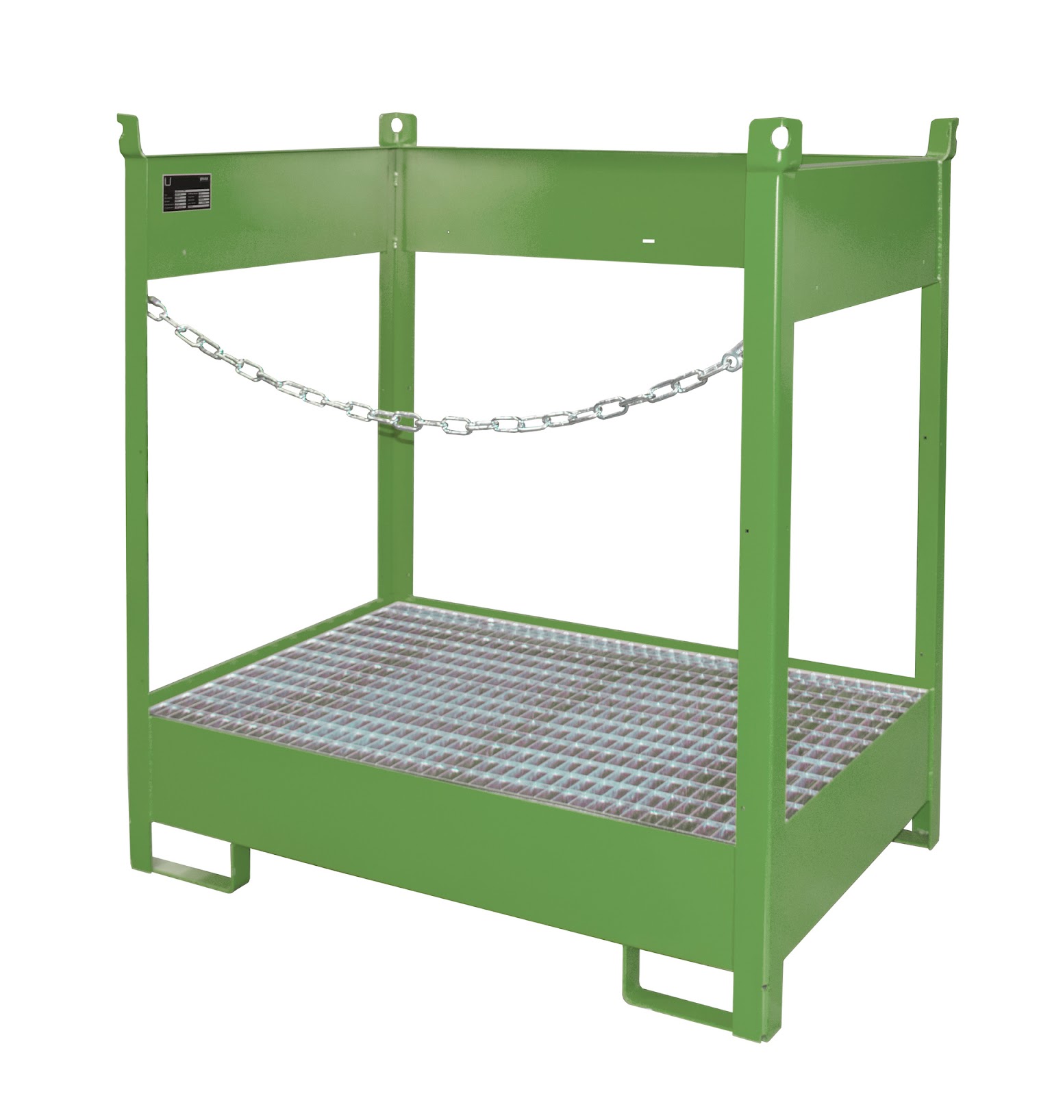 Vaten-stapelpallets FSP-2, gelakt, Resedagroen