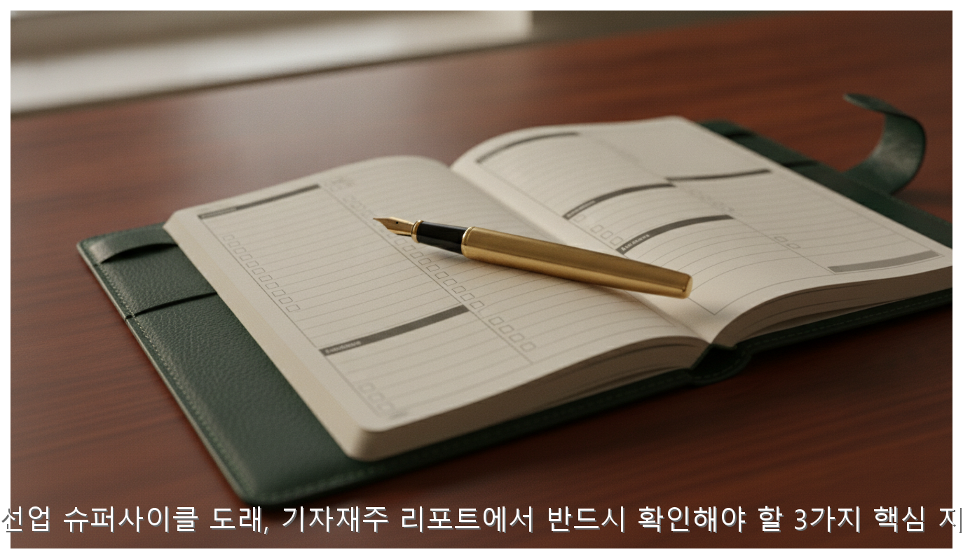 조선업 슈퍼사이클 도래, 기자재주 리포트에서 반드시 확인해야 할 3가지 핵심 지표 핵심 안내 및 분석 인포그래픽 (2)