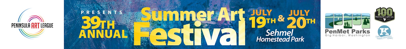 screenshot of Summer Art Festival street banner