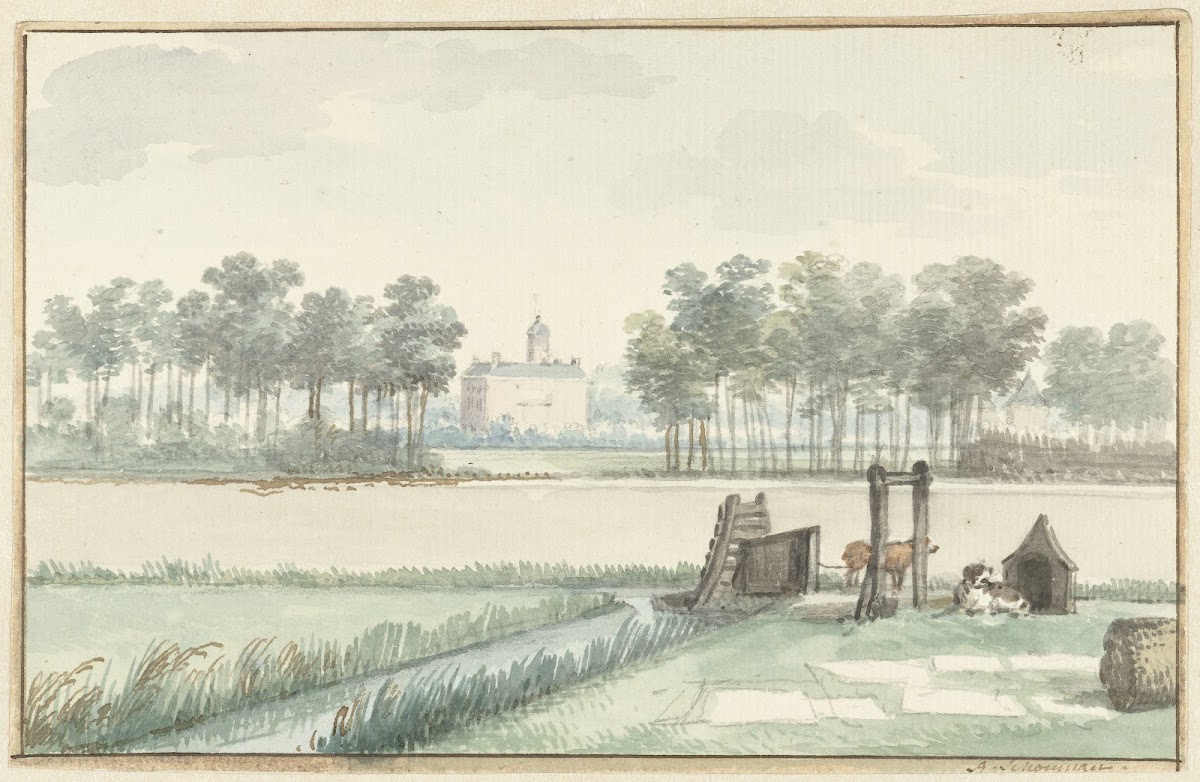 Het kasteel Ter Hooge op Walcheren 1755