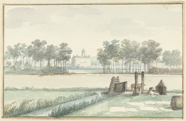 Het kasteel Ter Hooge op Walcheren 1755